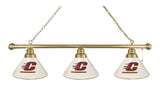 Central Michigan 3 Shade Billiard Light Brass