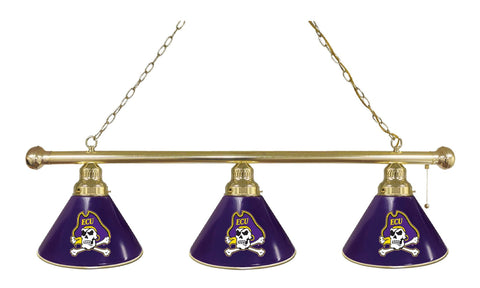 East Carolina 3 Shade Billiard Light Brass