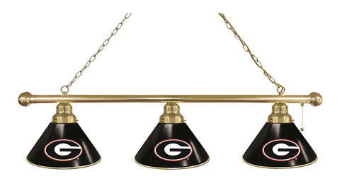 Georgia "g" 3 Shade Billiard Light Brass