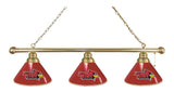 Illinois State 3 Shade Billiard Light Brass