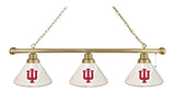 Indiana 3 Shade Billiard Light Brass