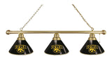 Iowa 3 Shade Billiard Light Brass