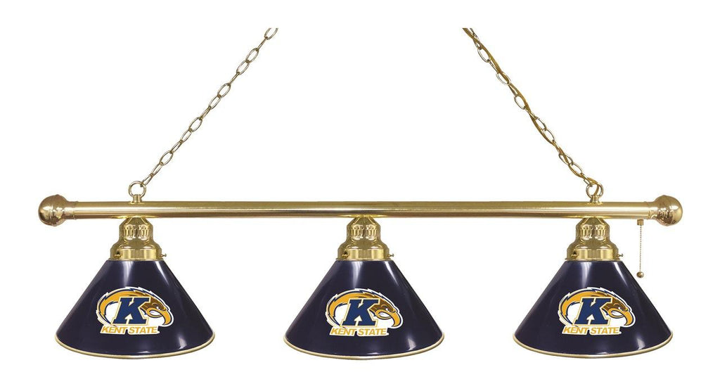 Kent State 3 Shade Billiard Light Brass