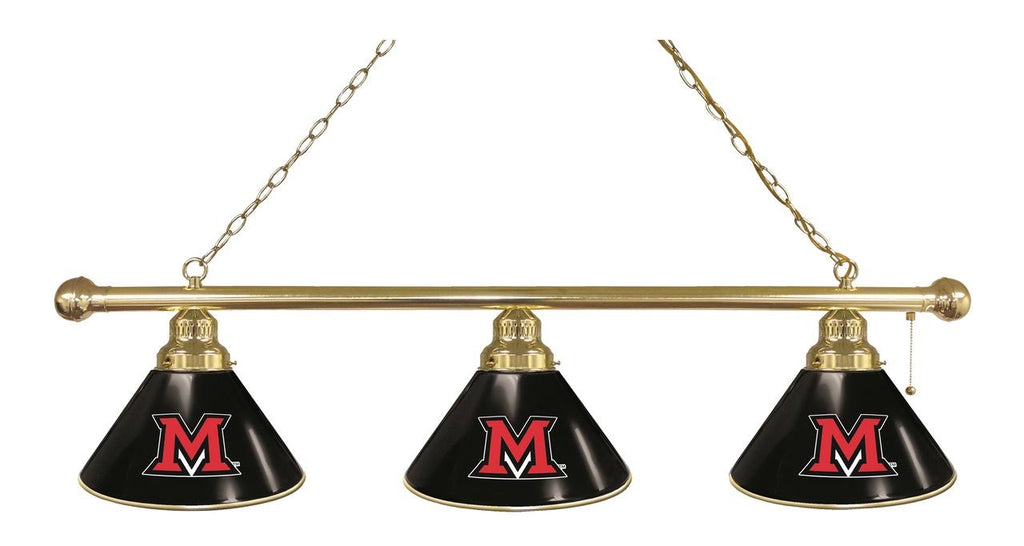 Miami (oh) 3 Shade Billiard Light Brass