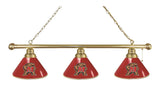 Maryland 3 Shade Billiard Light Brass