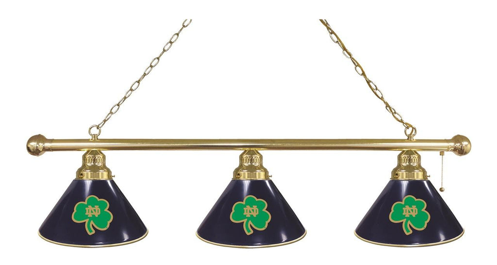 Notre Dame (Shamrock) 3 Shade Billiard Light