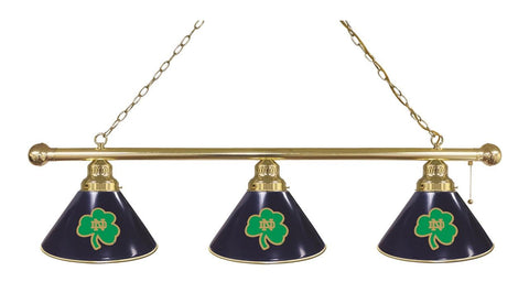 Notre Dame (Shamrock) 3 Shade Billiard Light