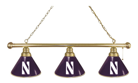 Northwestern 3 Shade Billiard Light Brass