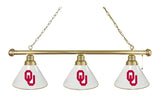 Oklahoma 3 Shade Billiard Light Brass