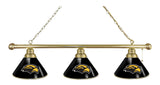 Southern Miss 3 Shade Billiard Light Brass