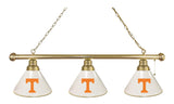 Tennessee 3 Shade Billiard Light Brass