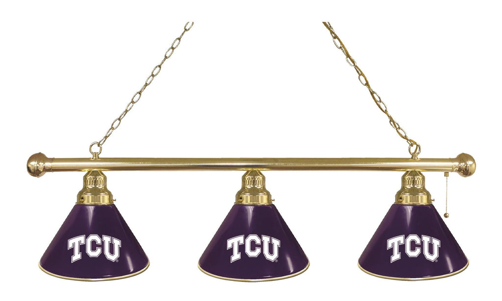 Tcu 3 Shade Billiard Light Brass