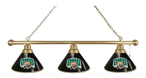 Ohio University 3 Shade Billiard Light Brass