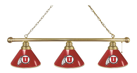 Utah 3 Shade Billiard Light Brass