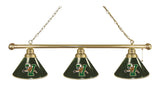 Vermont 3 Shade Billiard Light Brass