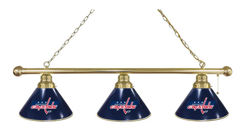 Washington Capitals 3 Shade Billiard Light Brass