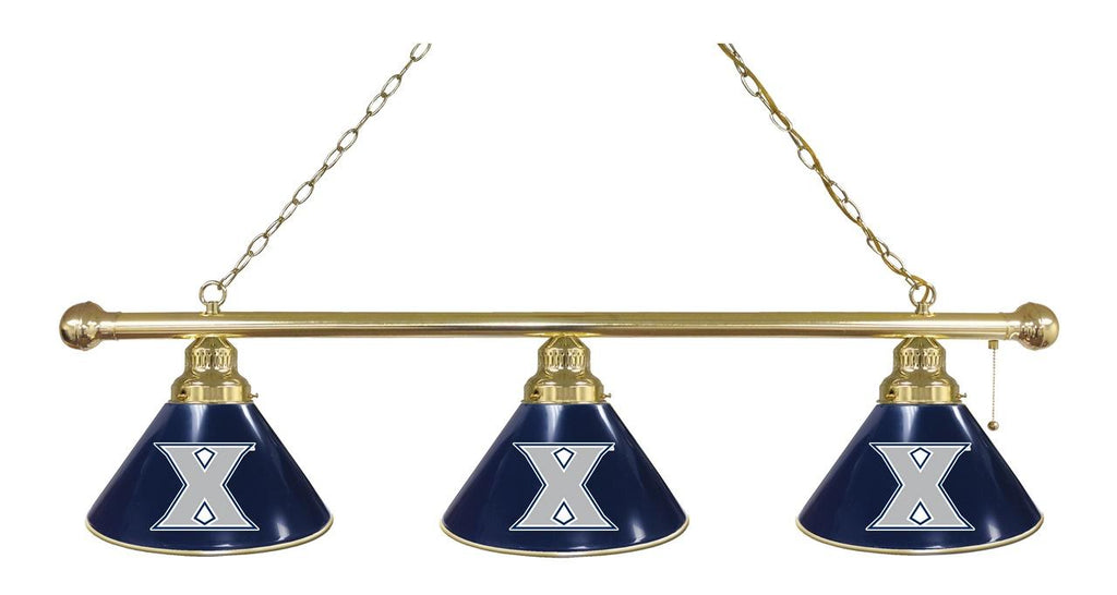 Xavier 3 Shade Billiard Light Brass