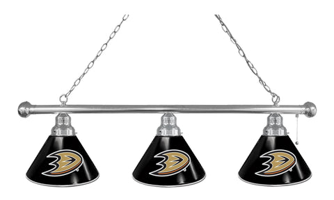 Anaheim Ducks 3 Shade Billiard Light Chrome