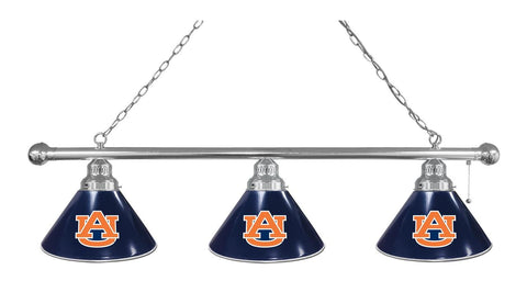 Auburn 3 Shade Billiard Light Chrome