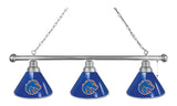 Boise State 3 Shade Billiard Light Chrome