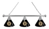 Boston Bruins 3 Shade Billiard Light Chrome