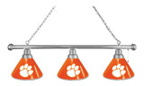 Clemson 3 Shade Billiard Light Chrome