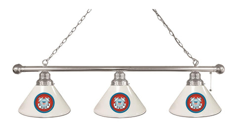 U.s. Coast Guard 3 Shade Billiard Light Chrome