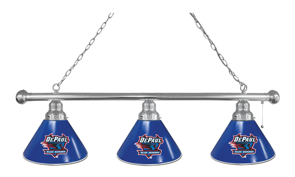 Depaul 3 Shade Billiard Light Chrome