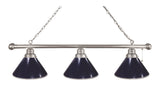 Dark Blue 3 Shade Billiard Light Chrome