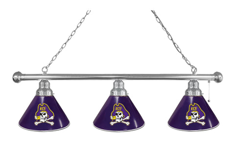 East Carolina 3 Shade Billiard Light Chrome