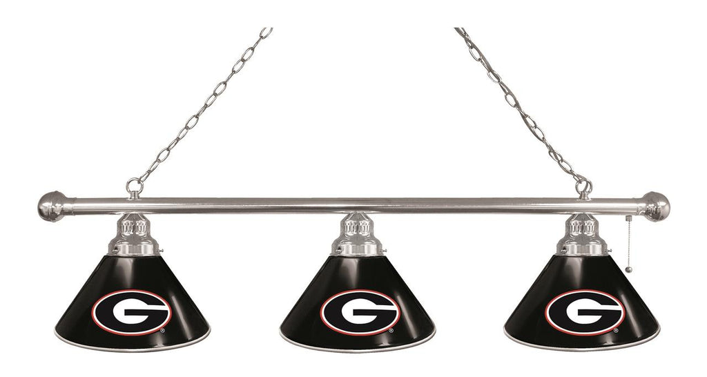 Georgia "g" 3 Shade Billiard Light Chrome