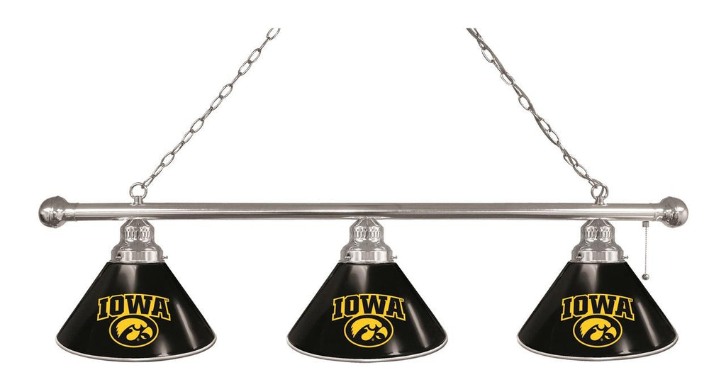 Iowa 3 Shade Billiard Light Chrome