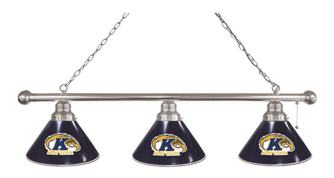 Kent State 3 Shade Billiard Light Chrome