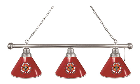 Louisiana-lafayette 3 Shade Billiard Light Chrome