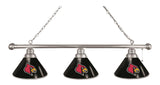 Louisville 3 Shade Billiard Light Chrome