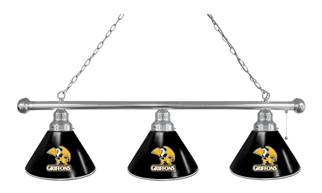 Missouri Western State 3 Shade Billiard Light Chrome