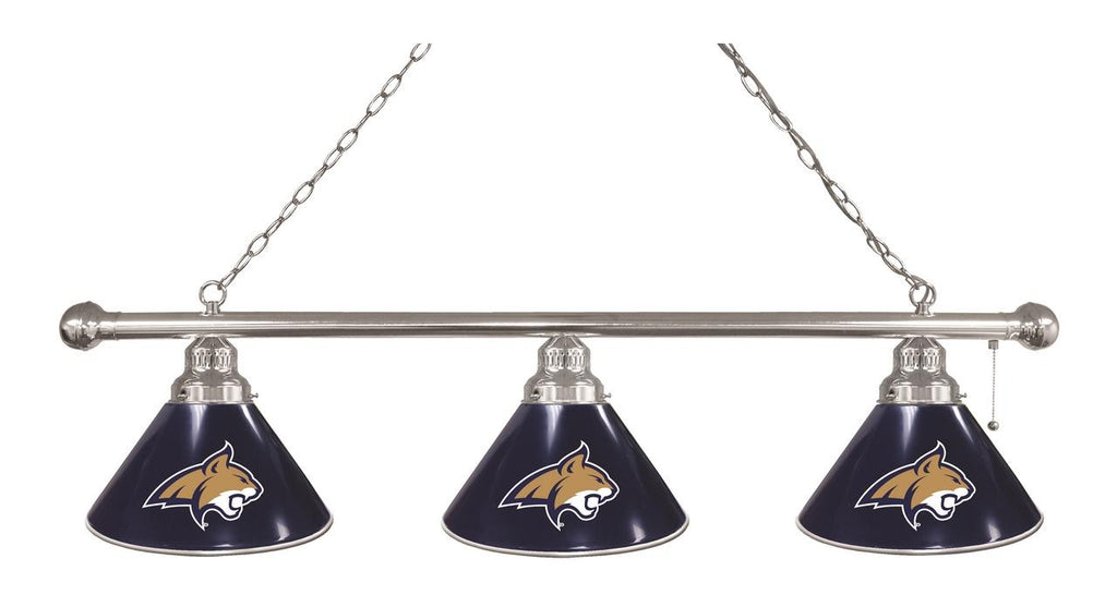 Montana State 3 Shade Billiard Light Chrome