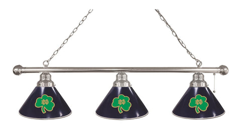 Notre Dame (Shamrock) 3 Shade Billiard Light