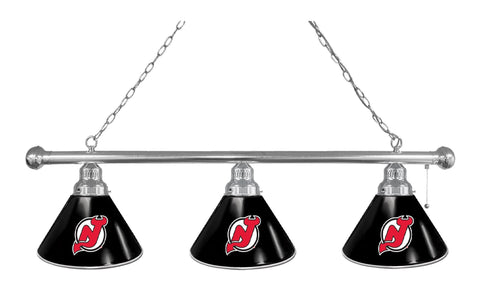 New Jersey Devils 3 Shade Billiard Light Chrome