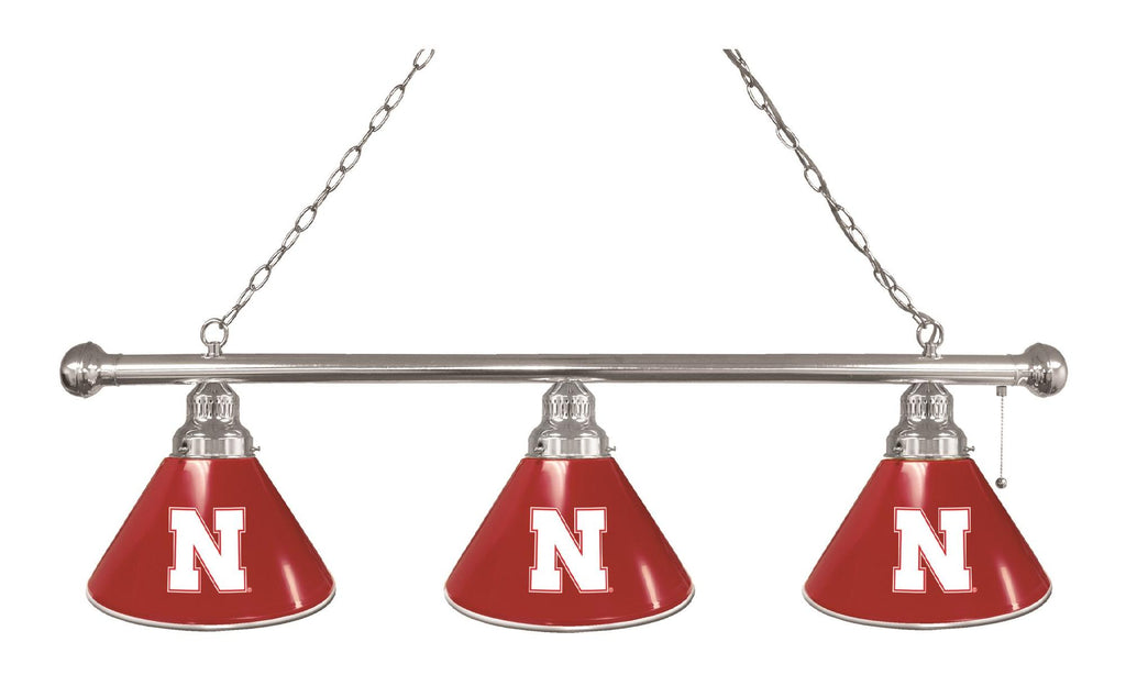 Nebraska 3 Shade Billiard Light Chrome