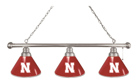 Nebraska 3 Shade Billiard Light Chrome