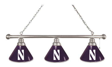 Northwestern 3 Shade Billiard Light Chrome