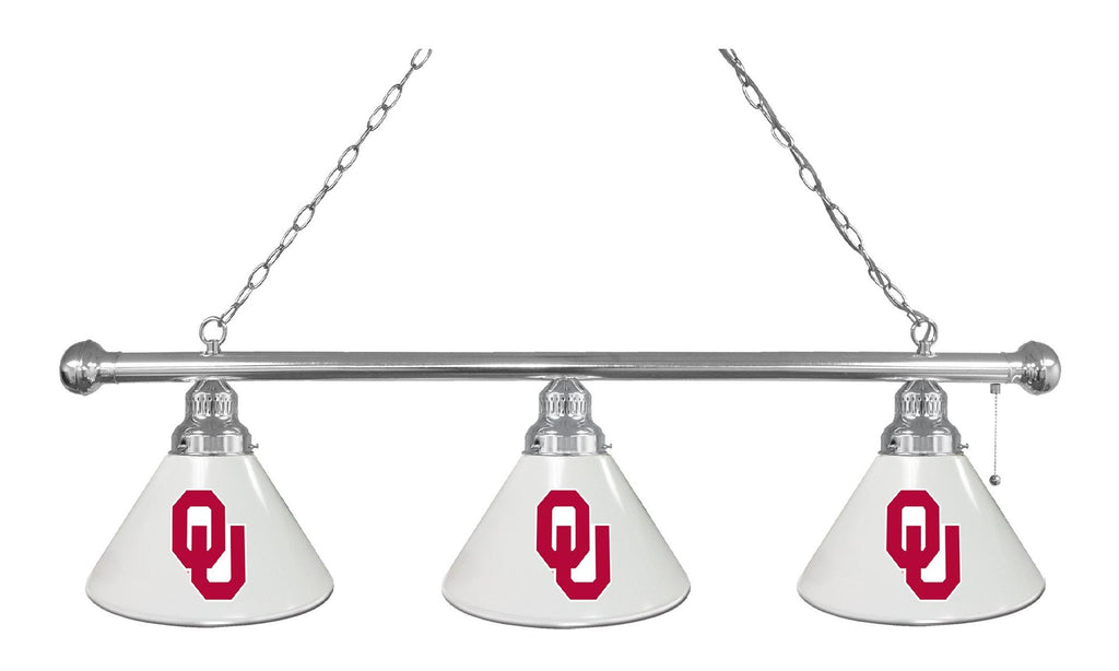 Oklahoma 3 Shade Billiard Light Chrome