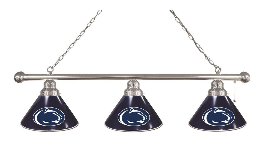 Penn State 3 Shade Billiard Light Chrome