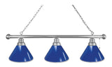 Royal Blue 3 Shade Billiard Light Chrome