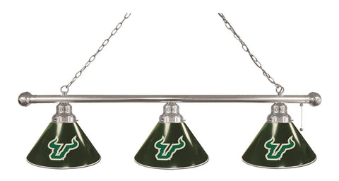 South Florida 3 Shade Billiard Light Chrome