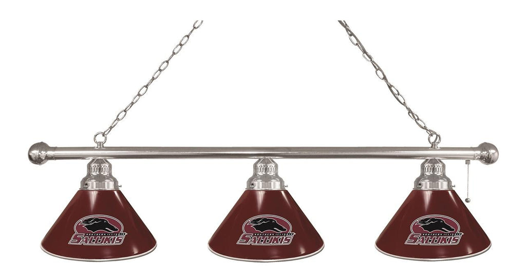 Southern Illinois 3 Shade Billiard Light Chrome