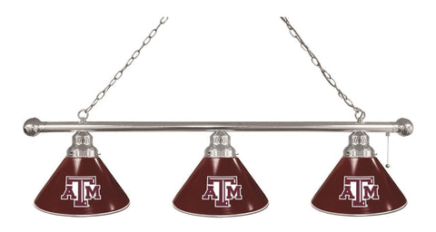 Texas A&m 3 Shade Billiard Light Chrome