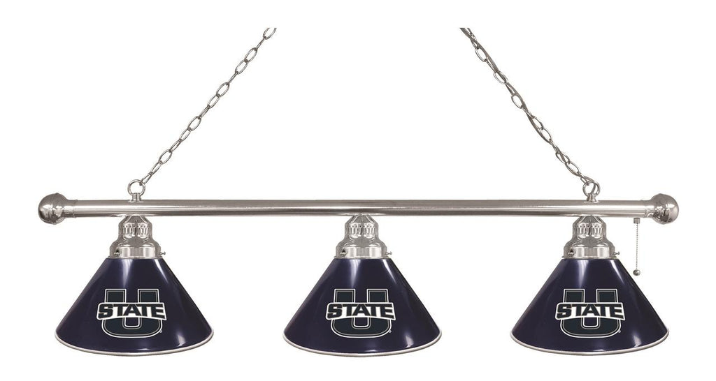 Utah State 3 Shade Billiard Light Chrome