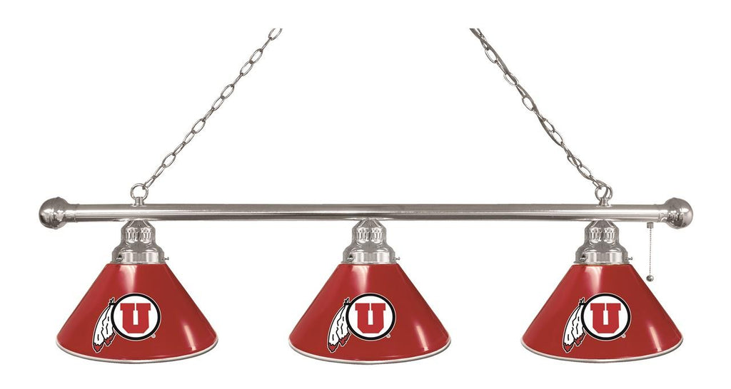 Utah 3 Shade Billiard Light Chrome